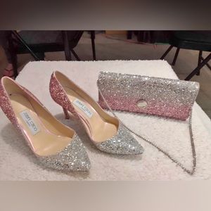 Jimmy choo romy 100 flamingo / platinum